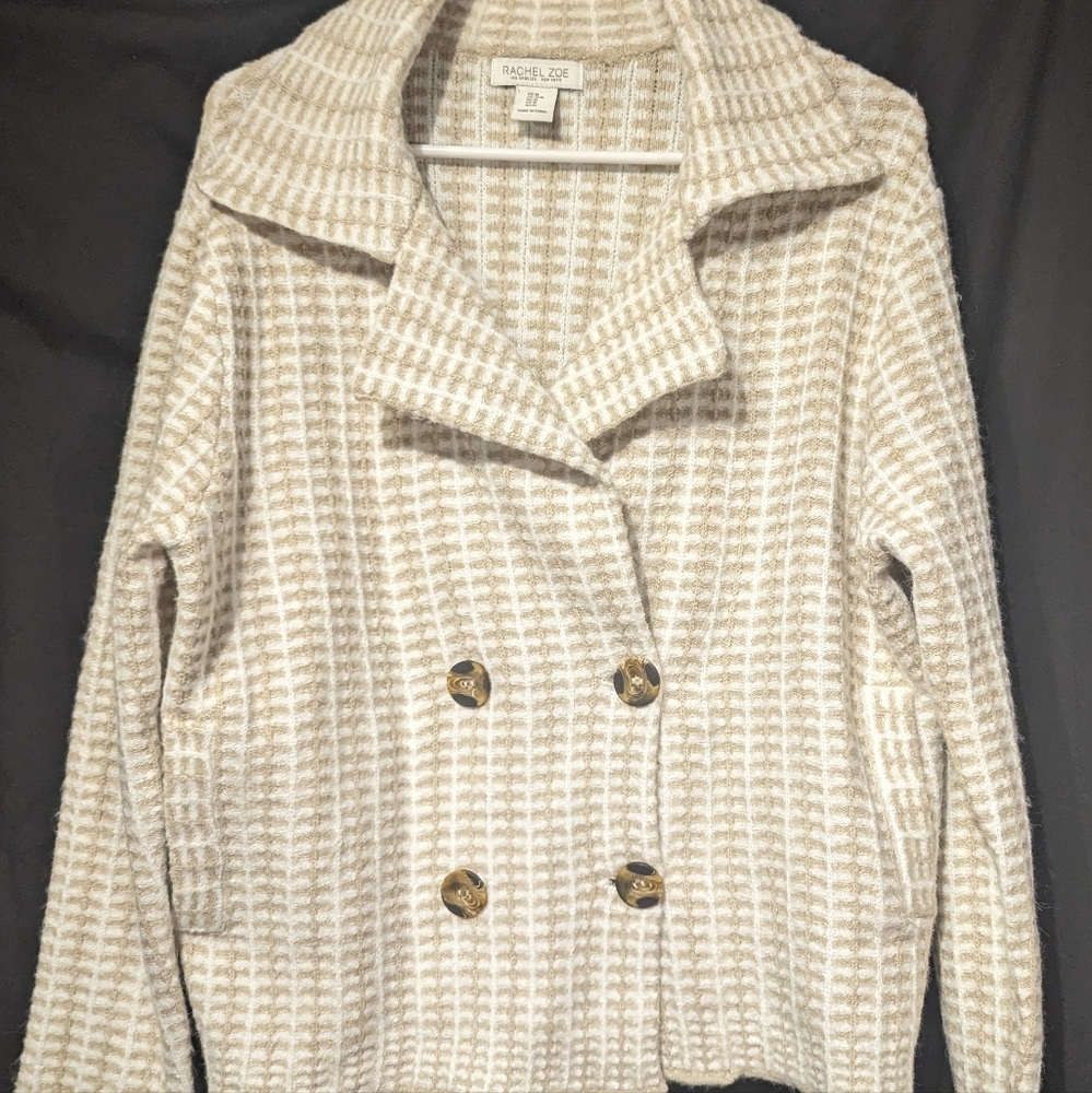 COPY - COPY - COPY - Rachel Zoe size medium women's cardigan front button up sw…